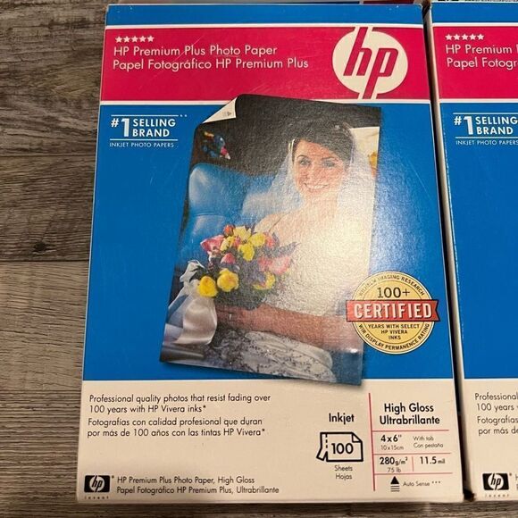 4 boxes of 100 sheet HP photo paper - Picture 4 of 7